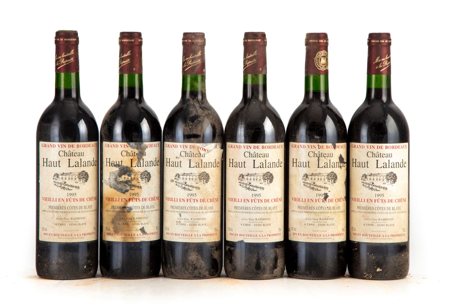 Null "6 bouteilles Château Haut Lalande 1995 Blaye Côtes de Bordeaux

(E. A, m, &hellip;