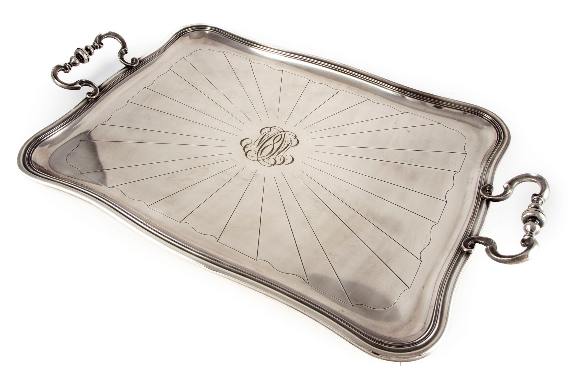 CARDEILHAC House of CARDEILHAC
Large rectangular silver plated serving tray with&hellip;