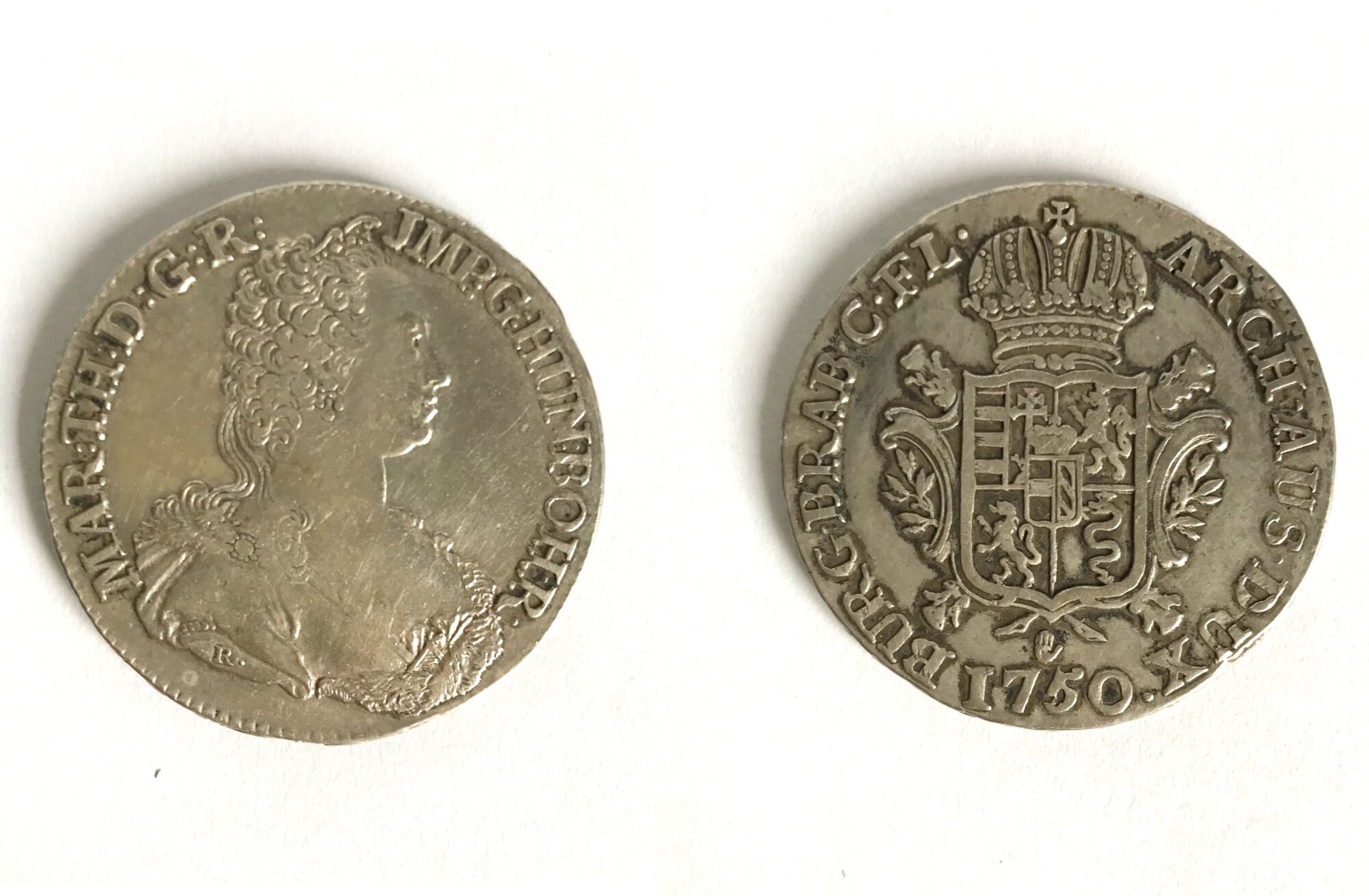 Null 银质公爵勋章，奥地利荷兰-布拉邦特公国-玛丽亚-特蕾莎，1750年
正面：MAR: TH: D:L: R: - JMP.G. HUN.BOH。R. -&hellip;