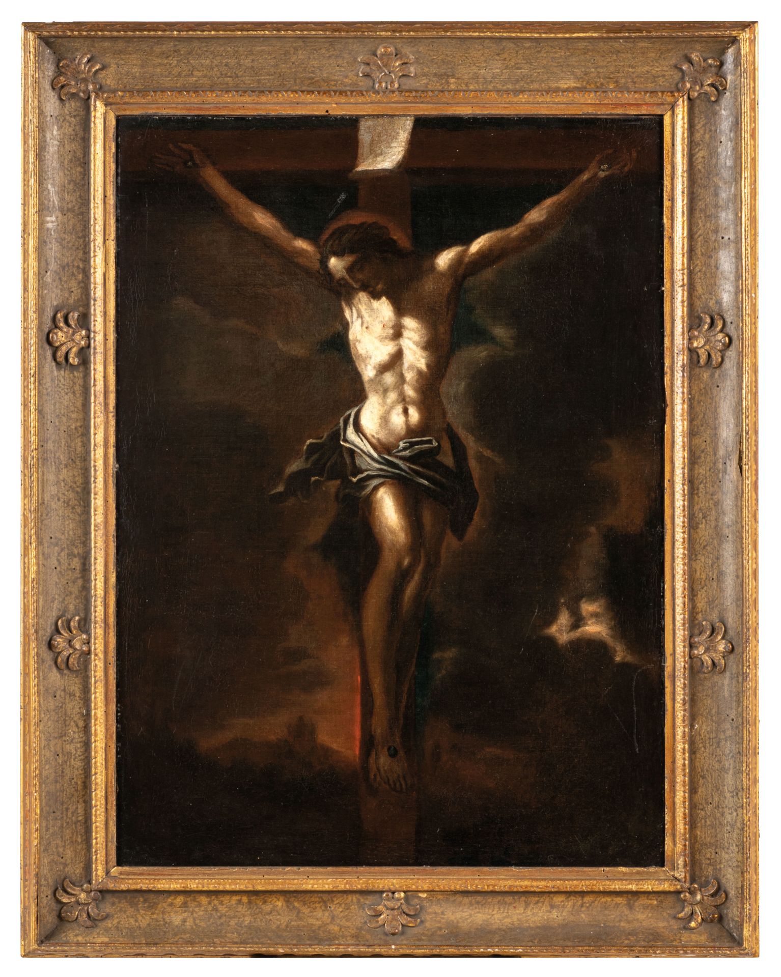 GILLIS MOSTAERT (maniera di) (Hulst, vers 1534 - Anvers, 1598)
Crucifixion 
Huil&hellip;