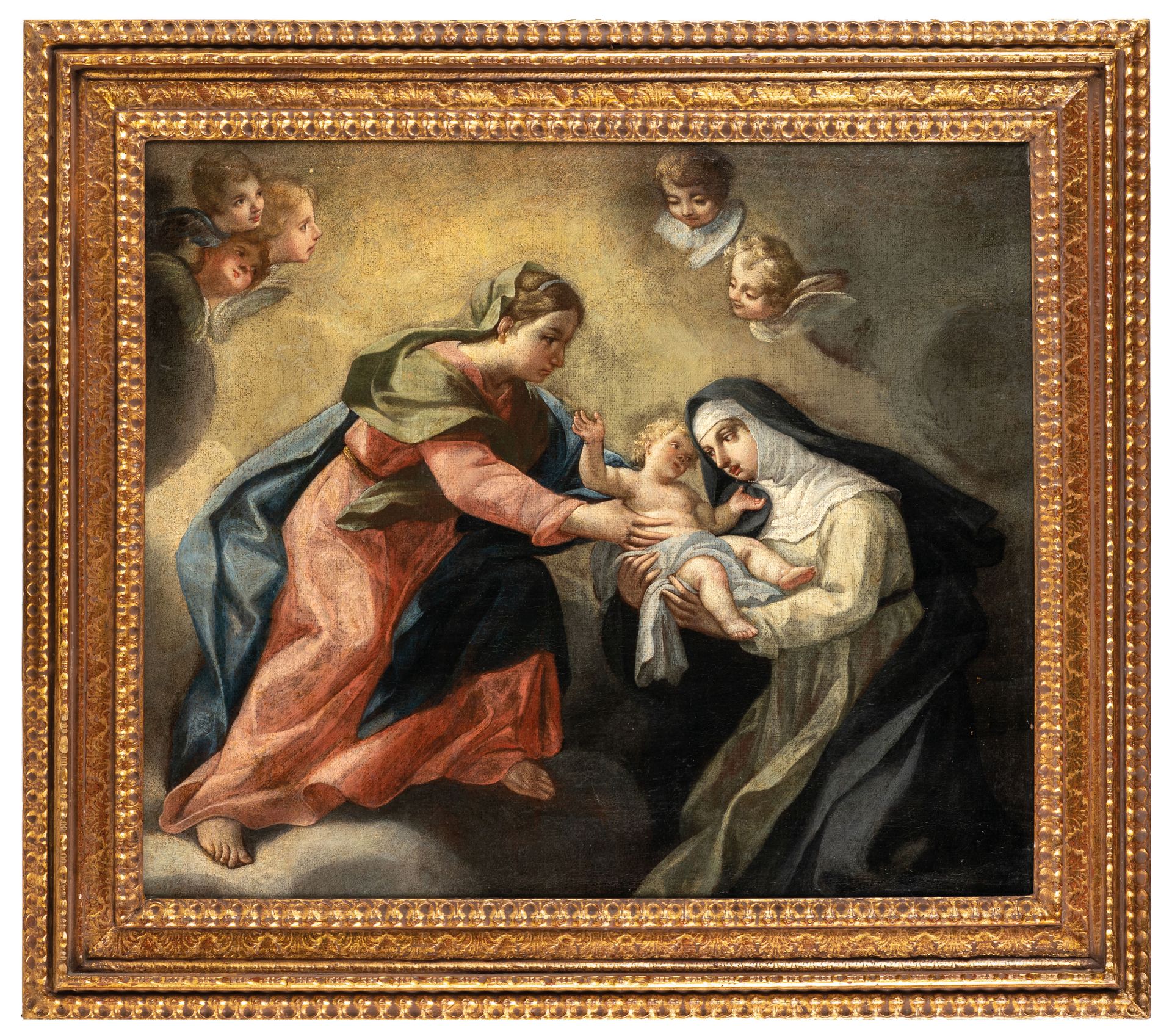 LAZZARO BALDI (attr. A) (Pistoia, 1622 - Rome, 1703)
圣母与圣婴
布面油画，63X76厘米

这幅画描绘的是&hellip;