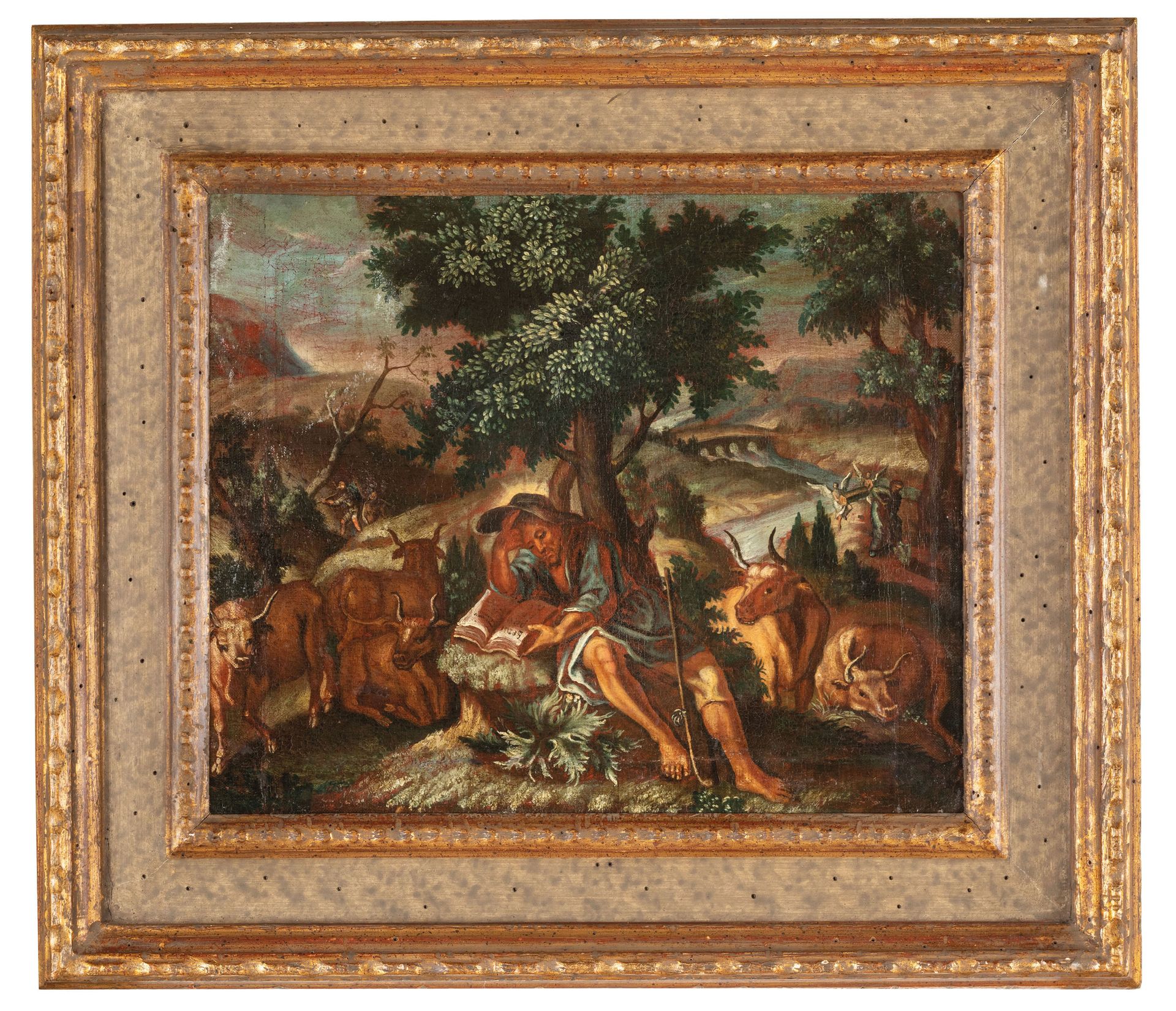 PETER WTEWAEL (seguace di) (Utrecht, 1596 - 1660)
Shepherd at rest 
Oil on canva&hellip;
