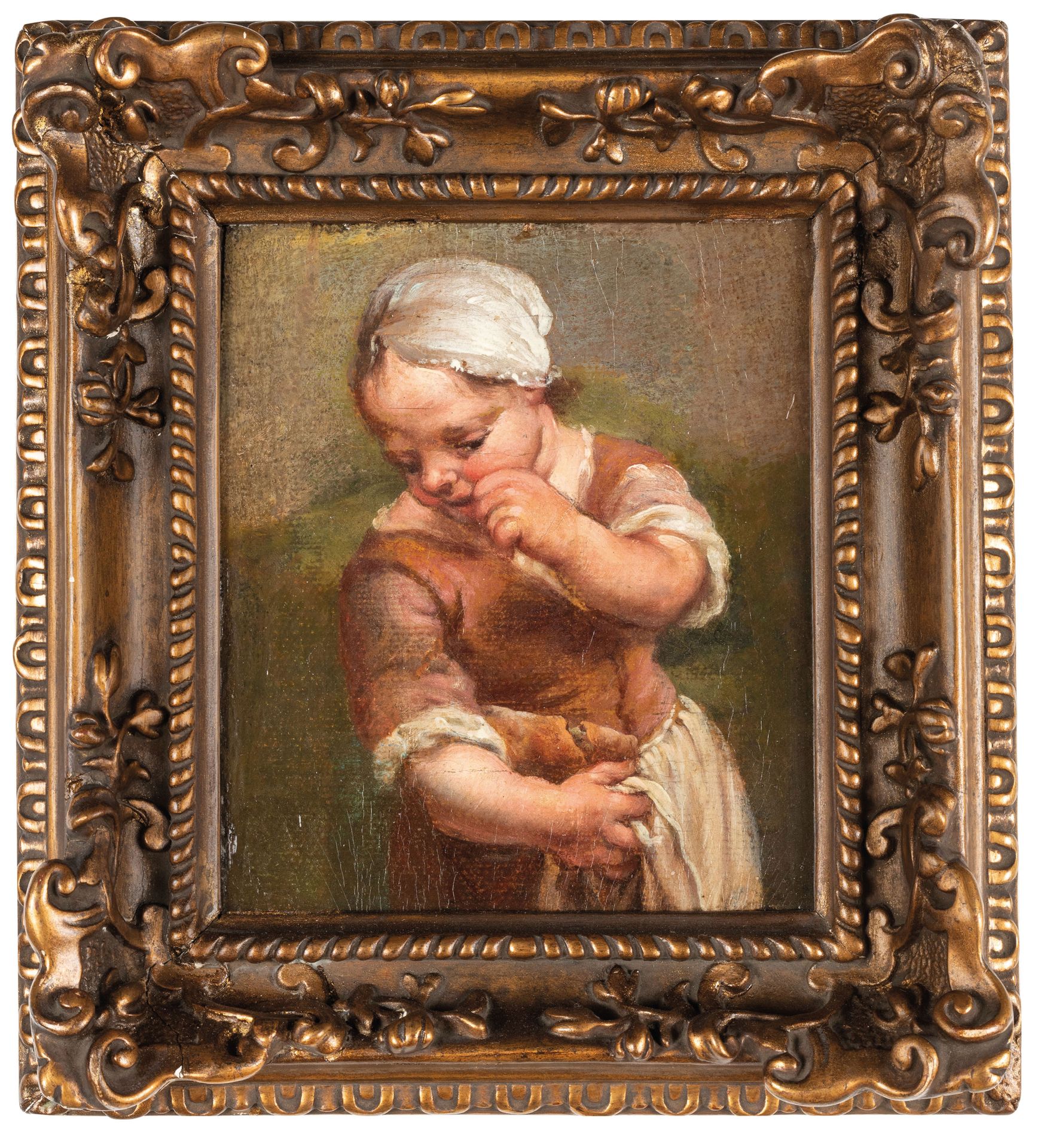 GIUSEPPE MARIA CRESPI (maniera di) (Bologna, 1665 - 1747)
Bambina
Öl auf Leinwan&hellip;