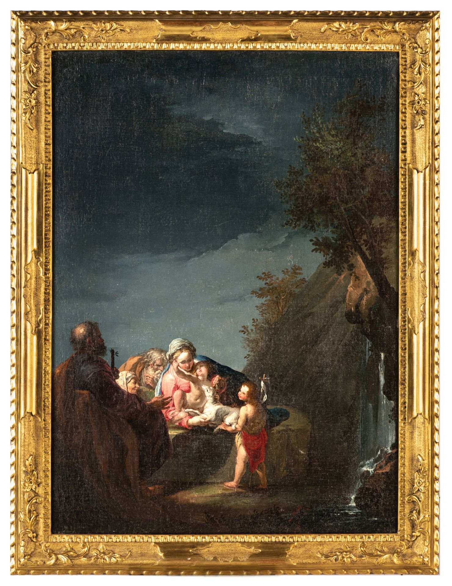 FRANCESCO ZUGNO (Venedig, 1709 - 1787)
Heilige Familie mit Johannes
Öl auf Leinw&hellip;