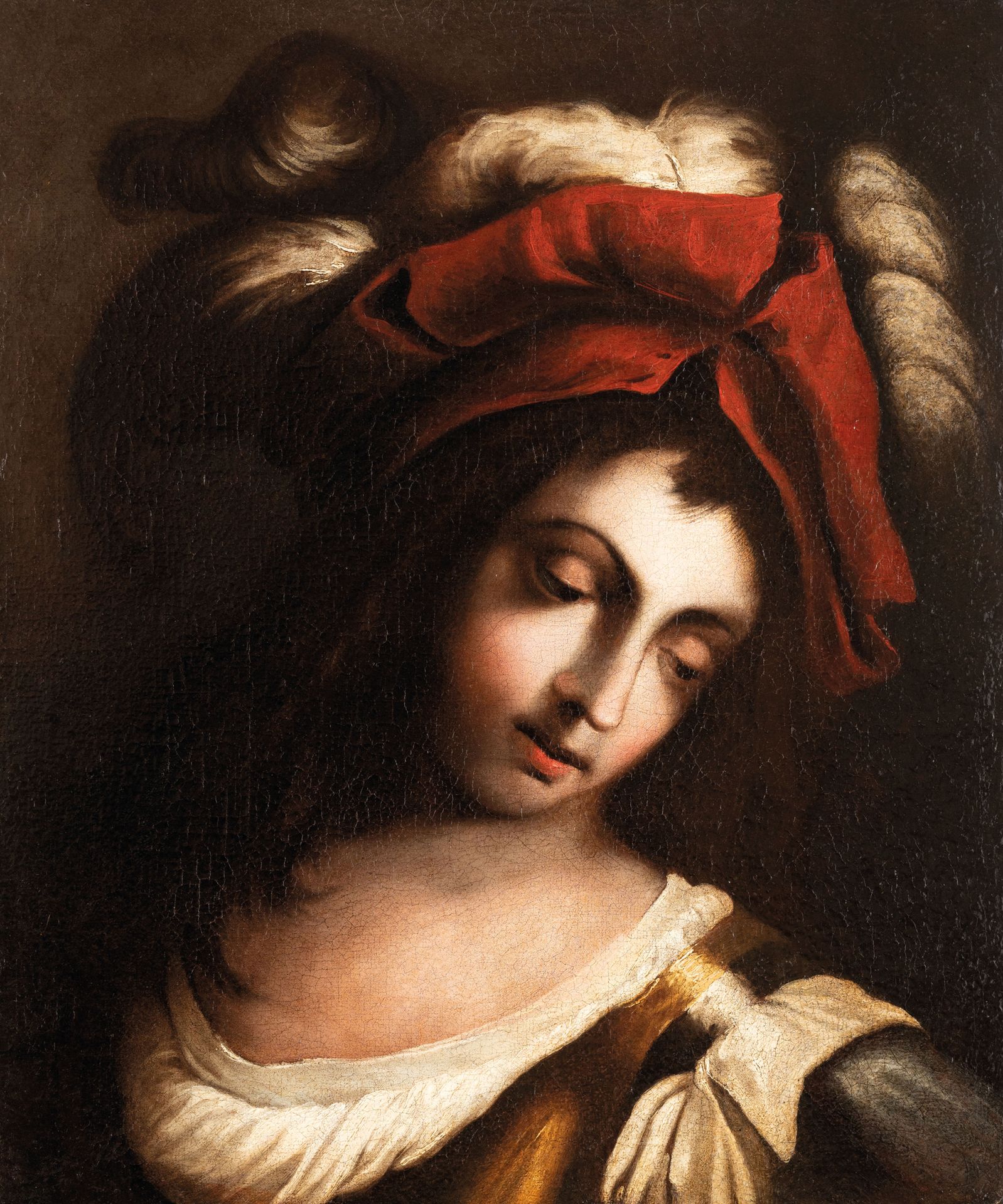 PIETRO DELLA VECCHIA (维琴察，1603年-威尼斯，1678年）
戴帽子的年轻人肖像
布面油画，64X53厘米

皮特罗-穆托尼是帕多瓦尼的&hellip;