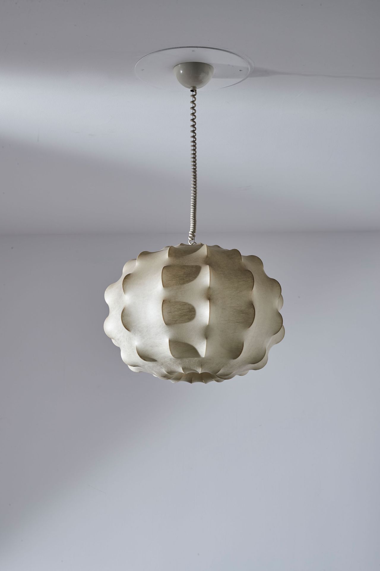 Tobia Scarpa Suspension lamp. Metal rod structure covered in cocoon. Flos produc&hellip;