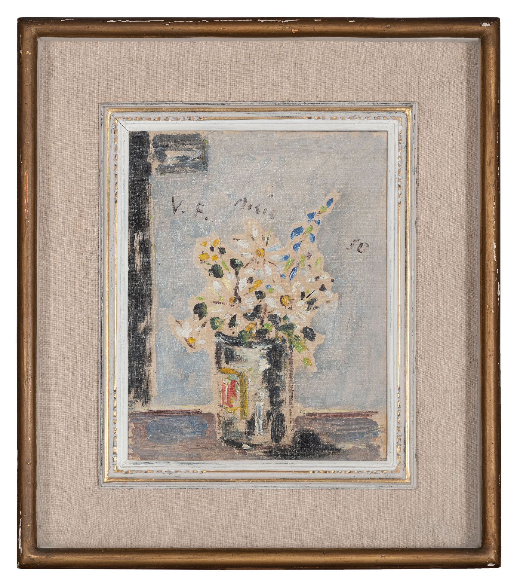 FILIPPO DE PISIS Ferrara 1896 ; Milan 1956
Vaso di fiori, 1950
Huile sur toile, &hellip;