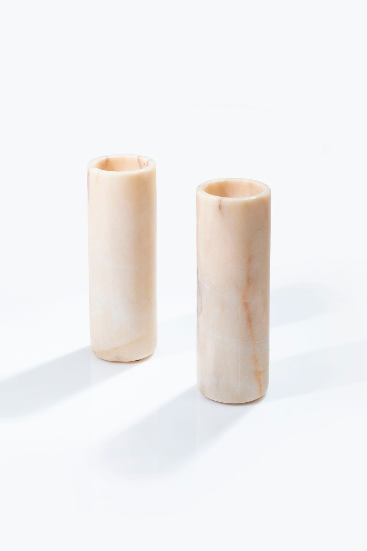 UP&UP Pair of vases. Turned alabaster. Italy 1970s.
29x10x10 cm.
A PAIR OF VASES&hellip;