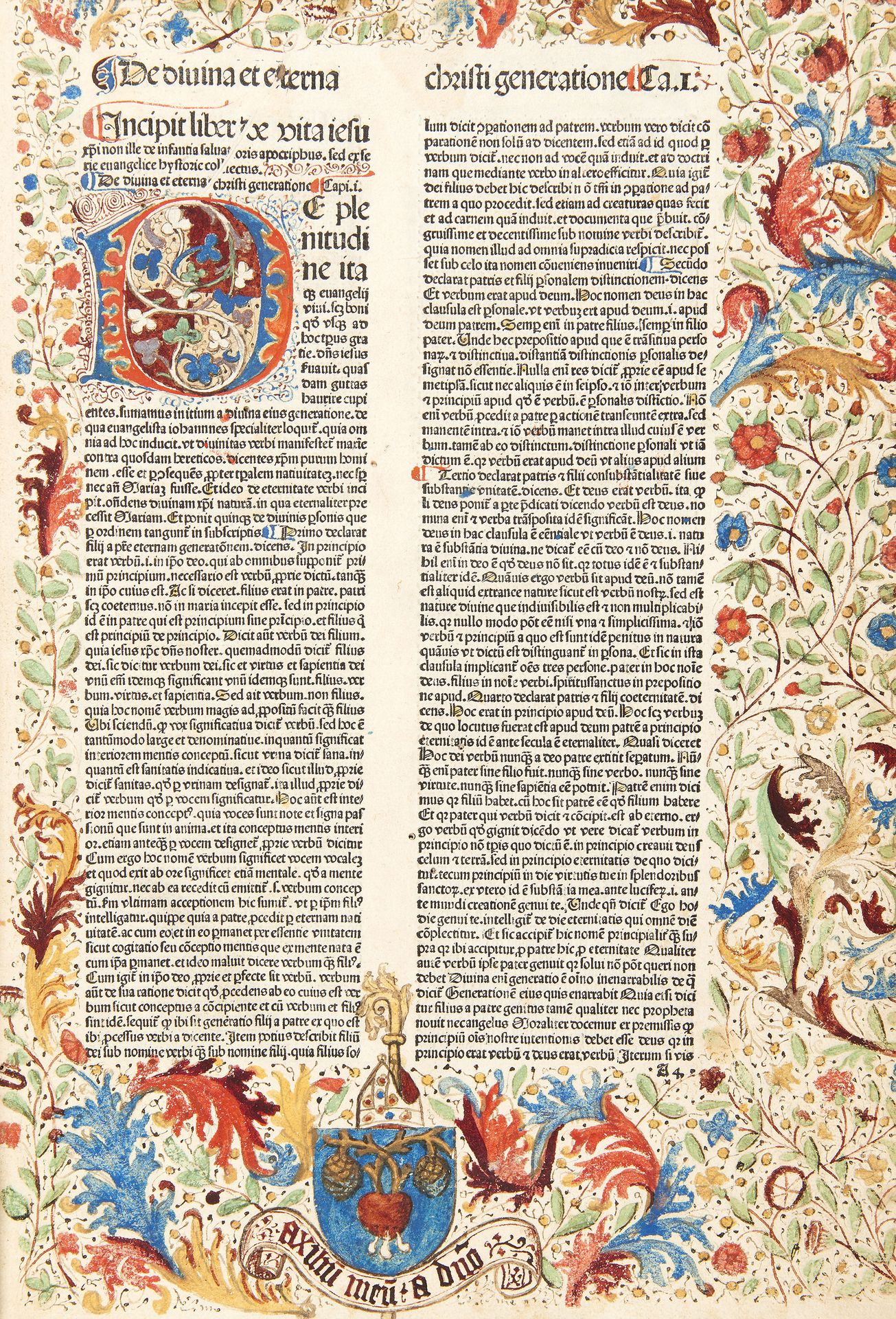 LUDOLPHUS DE SAXONIA (c.1300-1378). Vita Christi. Strasbourg: [Stampatore della &hellip;