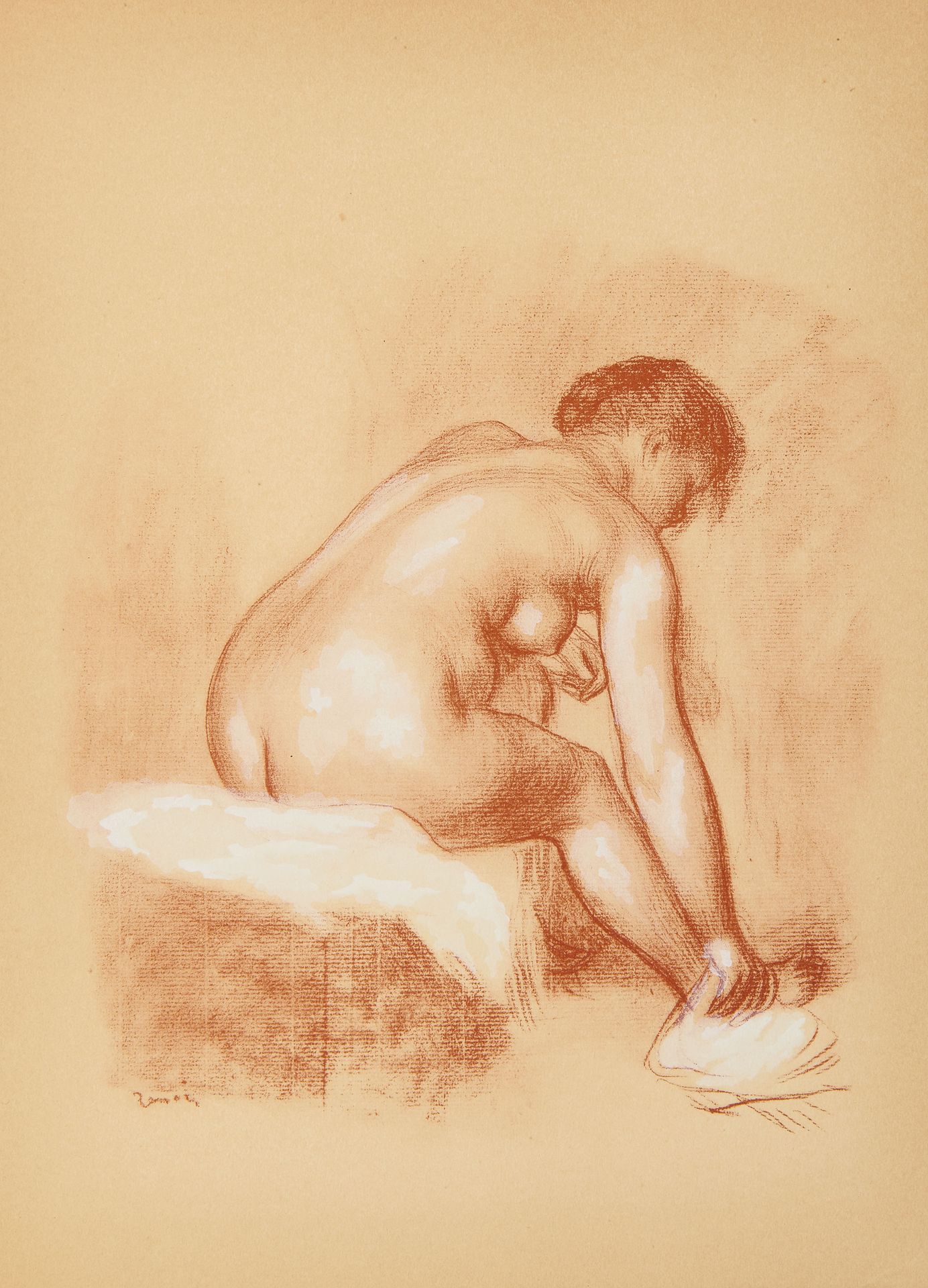 RENOIR, Pierre-Auguste, da (1841-1919). Seize Aquarelles Et Sanguines de Renoir.&hellip;
