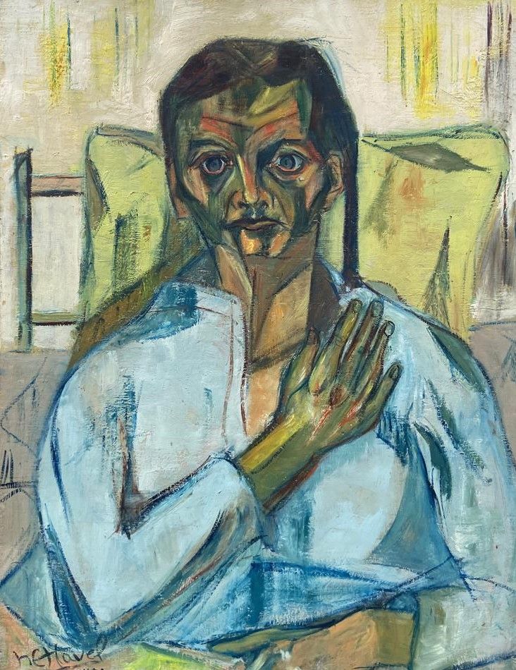 Null Marie-Geneviève HAVEL (1931-2017)

Portrait d'homme, 1958 

Huile sur toile&hellip;