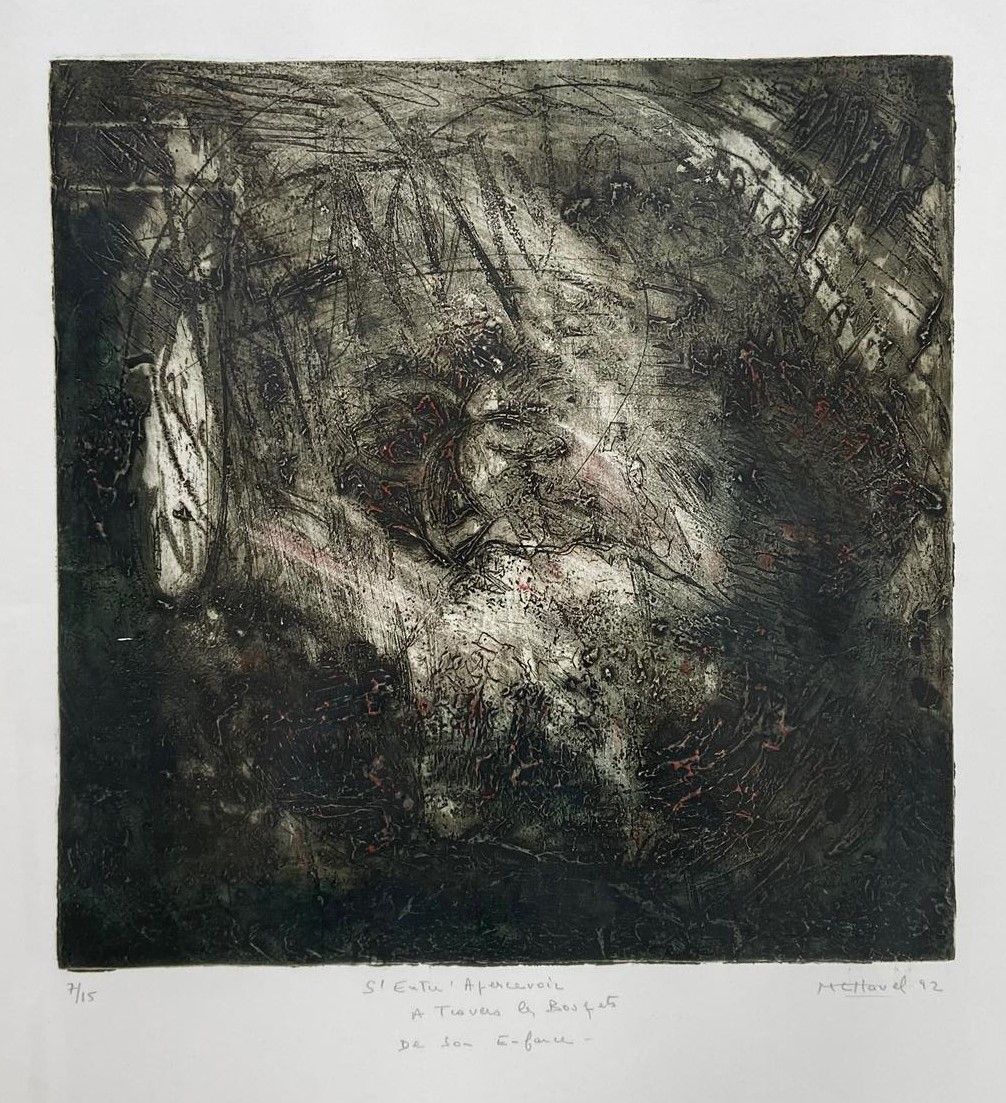 Null 玛丽-热纳维耶夫-哈维尔（Marie-Geneviève HAVEL）(1931-2017)

一套三幅带框版画。

- "S'entre aperc&hellip;