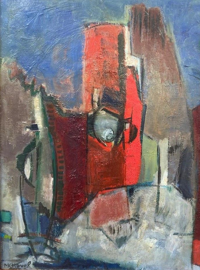 Null 玛丽-热纳维耶夫-哈维尔（Marie-Geneviève HAVEL）(1931-2017)

佩内斯坦的红房子

布面油画，左下方有签名。背面有副署&hellip;