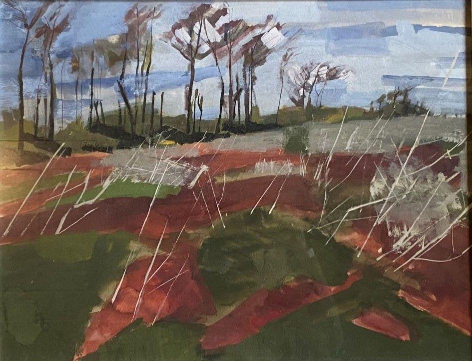 Null MODERN SCHOOL 

Edge of a forest

Watercolour on paper

49 x 63 cm