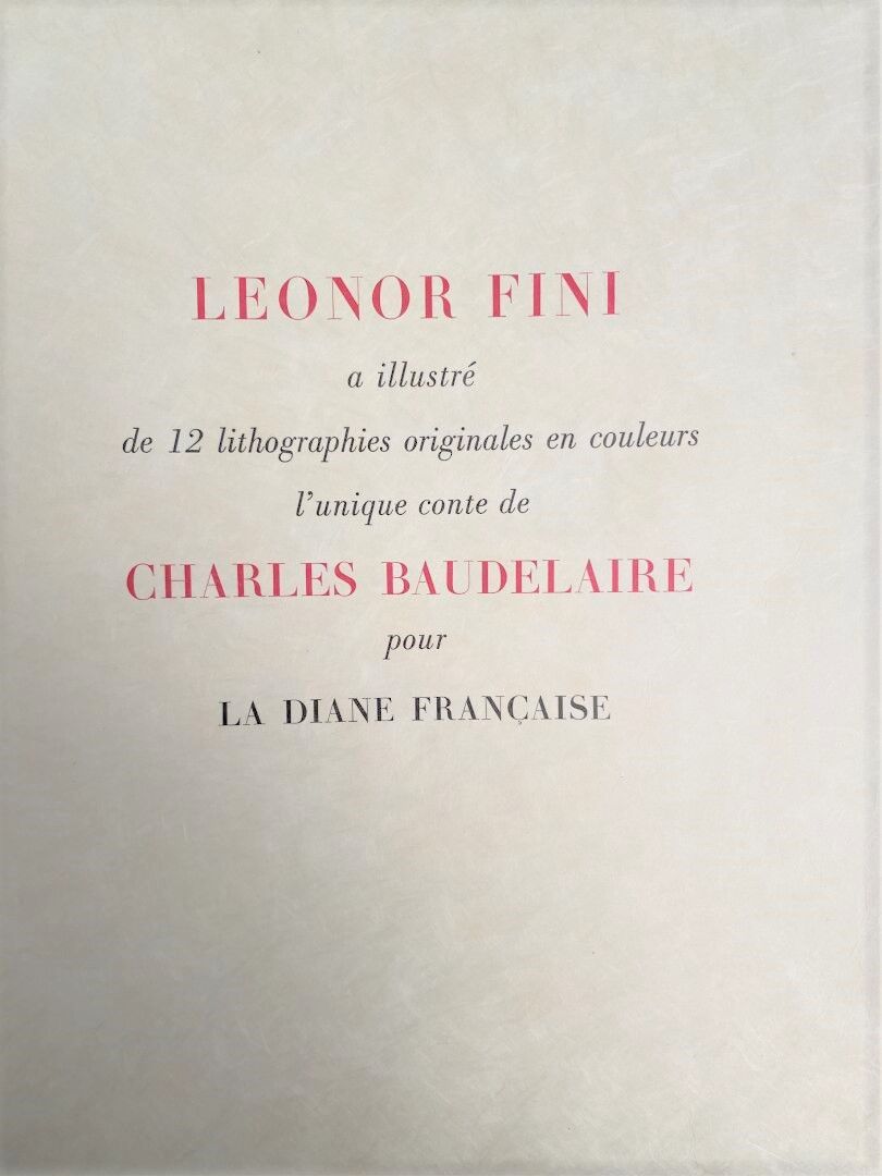 Null Charles BAUDELAIRE和Léonor FINI

La Fanfarlo.尼斯，La Diane française, 1969。双开本&hellip;