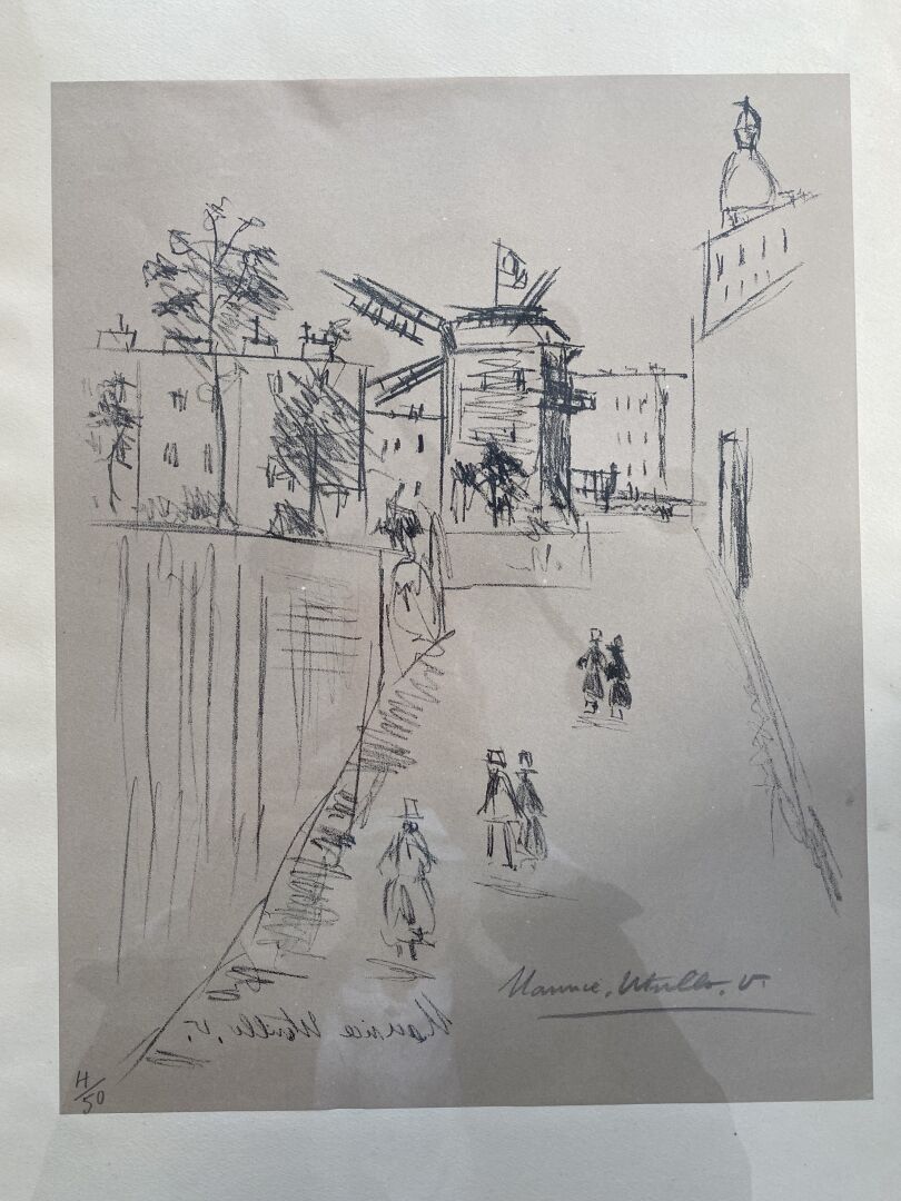 Null 莫里斯-乌蒂略 (1883 - 1955)

加列特的磨坊

印刷品，右下角有签名，用铅笔编号为4/50。

36 x 28 cm
