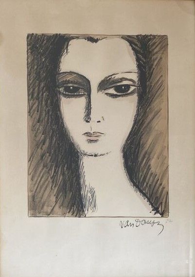 Null 基斯-范东根(1877-1968)

天鹅颈上的女孩》或《英国女孩》。

彩色石版画，右下角有签名，编号为36/120。

51,5 x 37 cm &hellip;