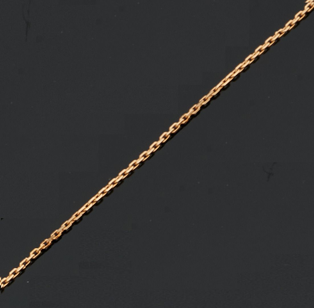 Null 千分之七十五的黄金衔接链。
长度：60厘米
毛重 : 6,1 g