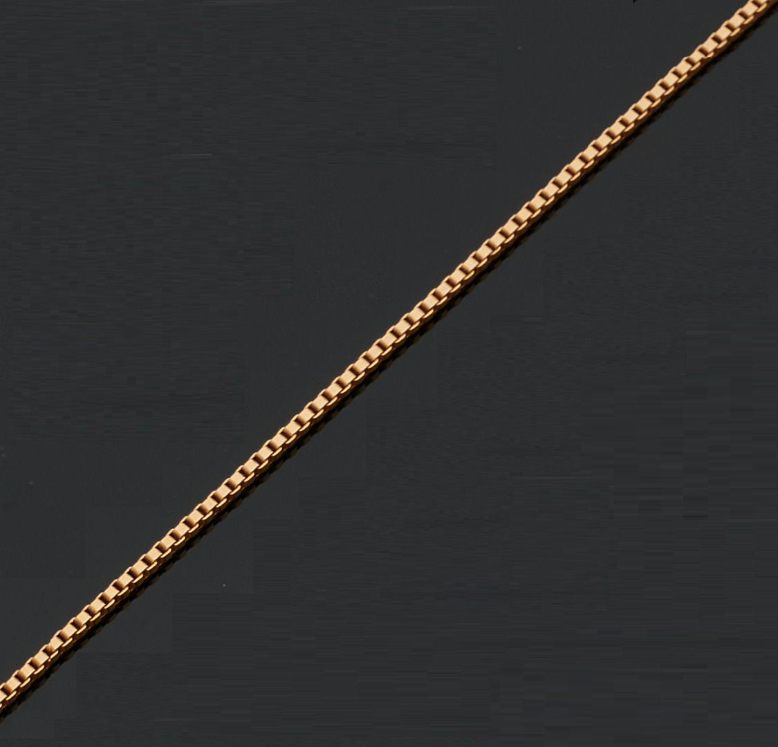 Null 750千分之一黄金铰链项链，威尼斯式链接。
长度： 52 cm
毛重 : 14,1 g