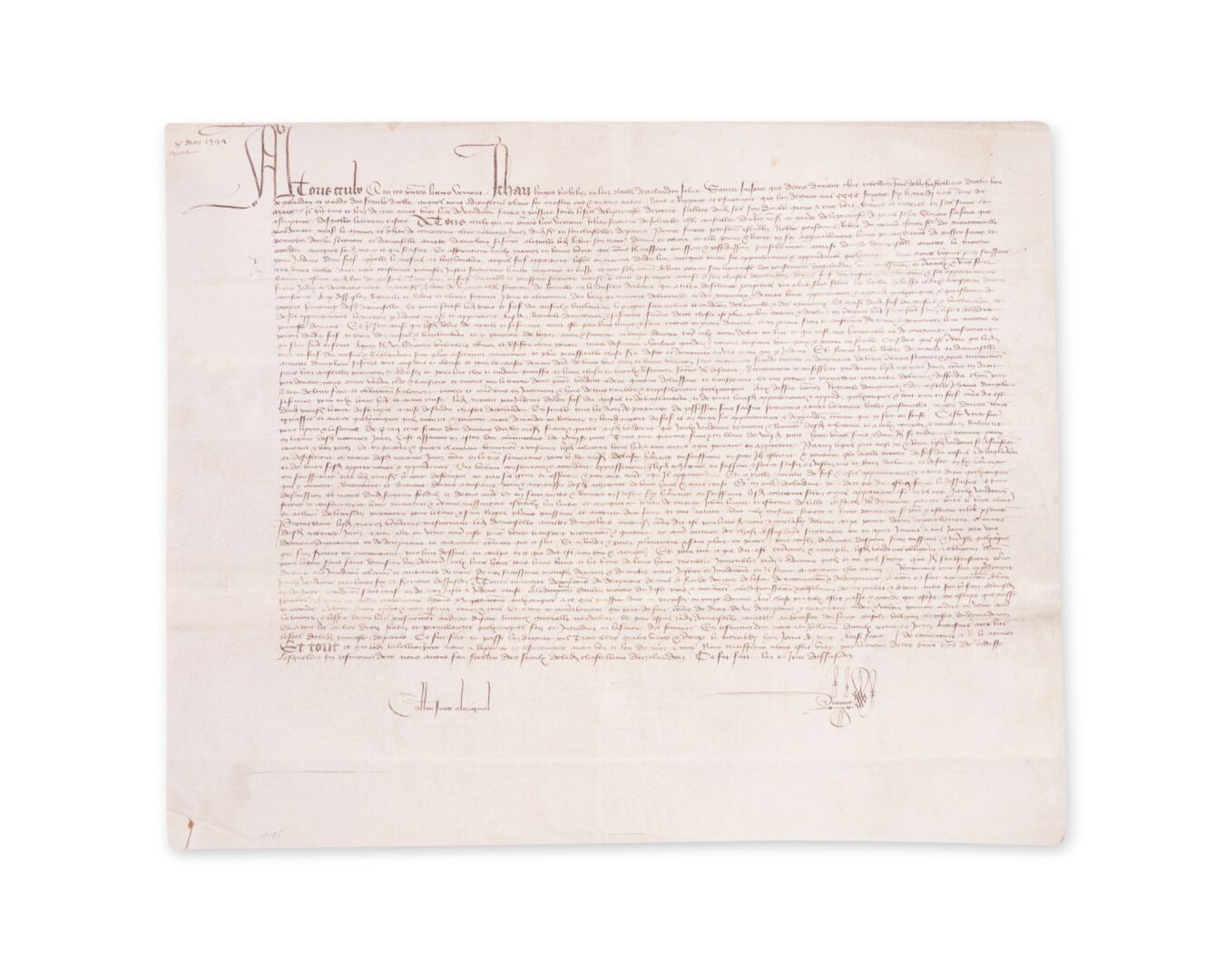 Null ARCHIVES XIV - "GALARDON" [Gallardon in Eure et Loire] 。
1392年的法语契约，用于出售 "G&hellip;