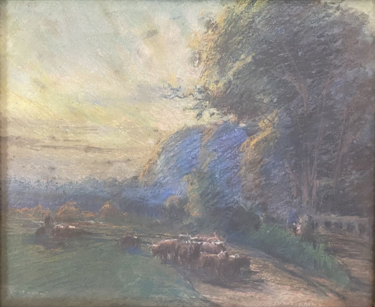 Null After Constant TROYON (1810-1865)

The return of the herd.

Pastel on paper&hellip;