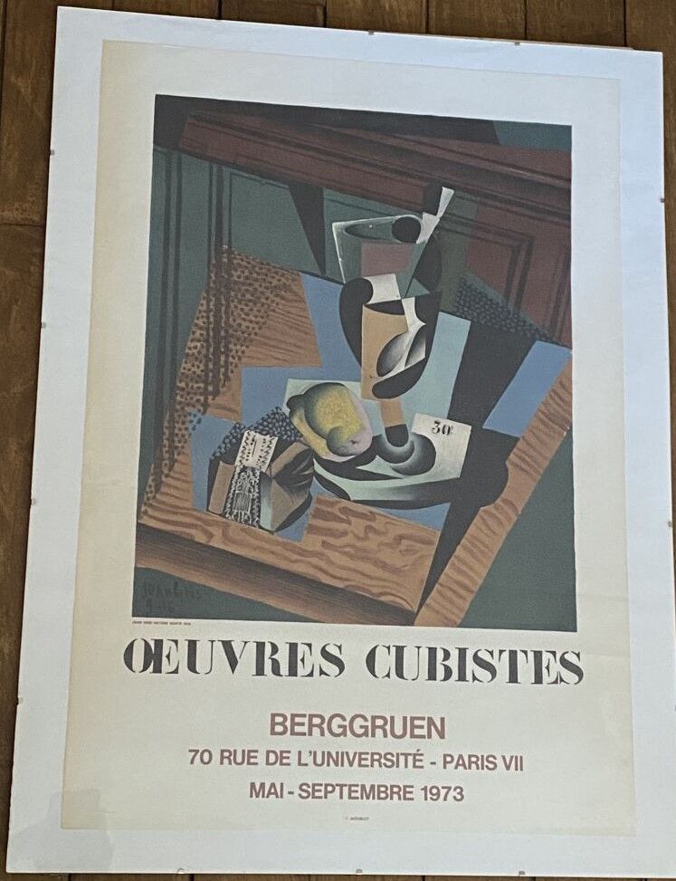 Null AFFICHE sur les oeuvres cubistes. 

Exposition à l'espace Berggruen, 70, ru&hellip;