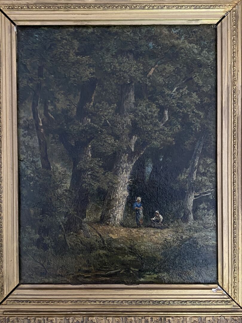 Null Dopo Jan Willem VAN BORSELEN (1825-1892) 

Le fascine nel sottobosco

Olio &hellip;
