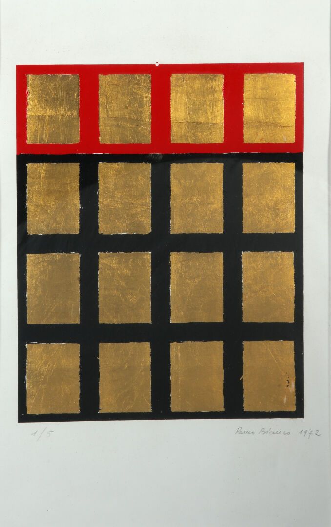 Null Remo BIANCO (1922)

Blätter aus Gold 

Multiple nummeriert 1/5 unten links,&hellip;