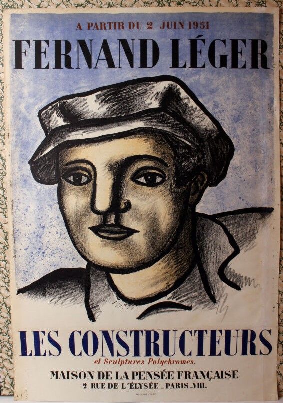 Null 费尔南-勒格 (1881-1955)

Les Constructeurs，1951年在法国之家举办的多色雕塑展的海报。

纸上石版画，印刷商Mour&hellip;