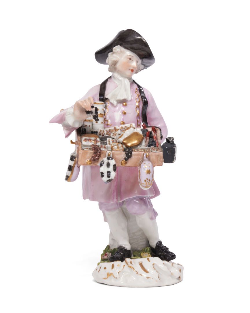 Null MEISSEN
Porcelain statuette representing a salesman of trinkets of the seri&hellip;