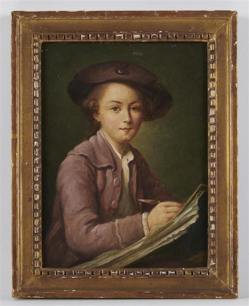 Null ECOLE FRANCAISE de la fin du XVIIIe siècle 
Portrait d'un écrivain
Huile su&hellip;