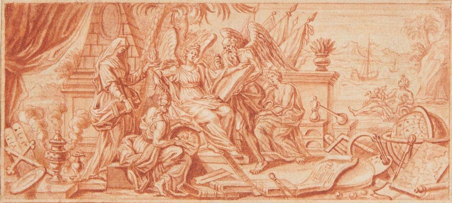 Null Attribué à Bernard PICART (Paris 1673 - Amsterdam 1733)
Allégorie des Arts
&hellip;