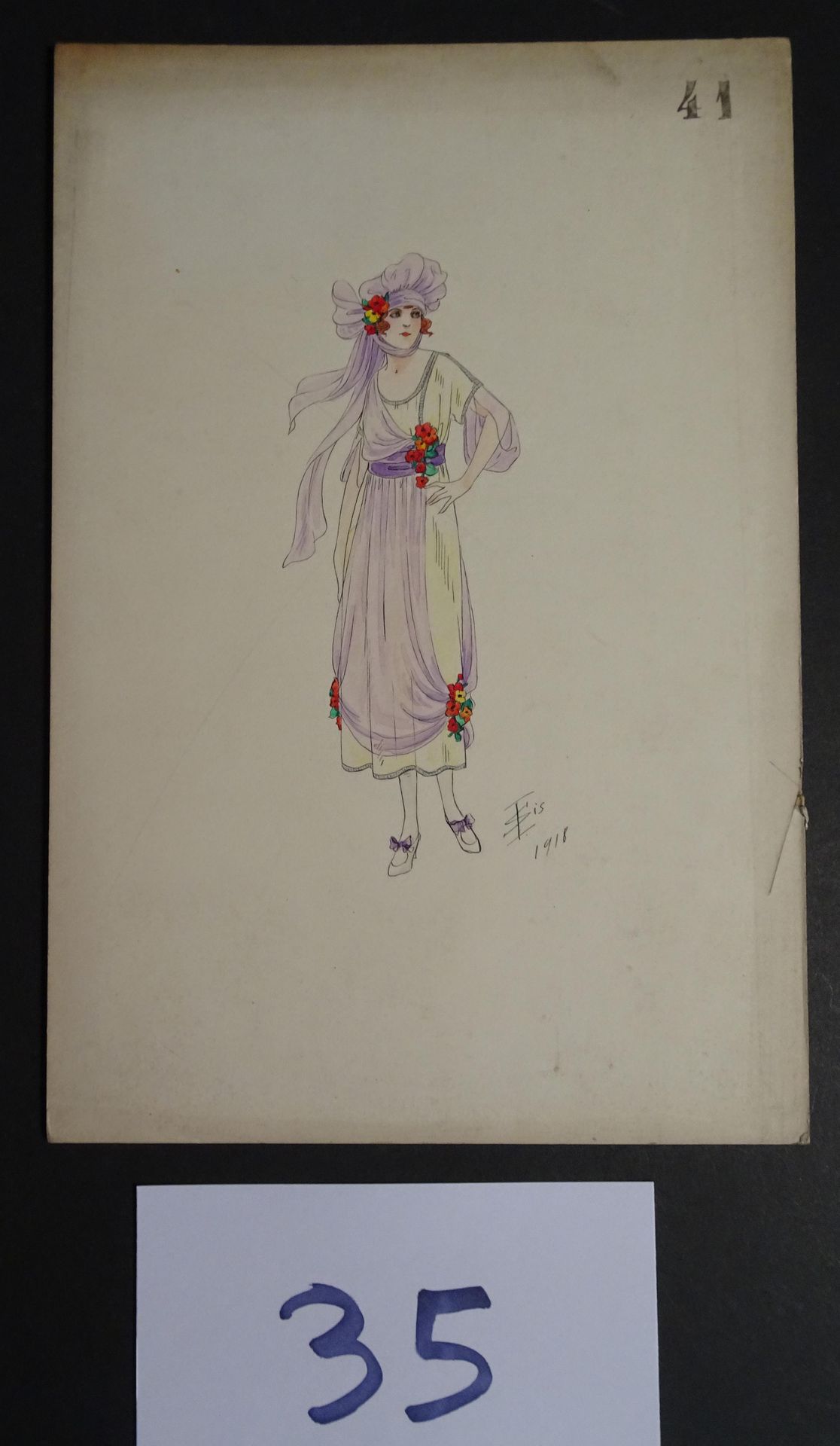 SOKOLOFF SOKOLOFF IGOR (inizio XX secolo) 

"Donna con un vestito viola". Penna,&hellip;
