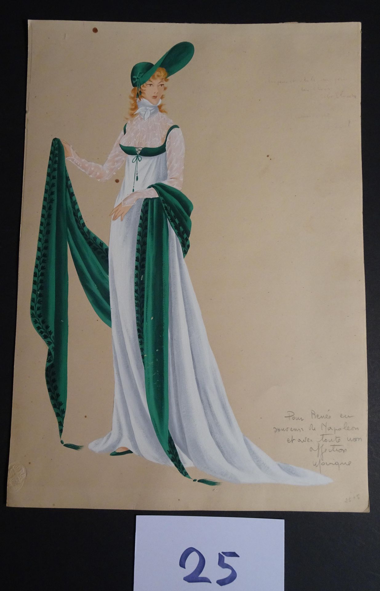 DUNAND DUNAND MONIQUE ( 1924-2002 )

"拿破仑"，萨沙-吉特里，约1955年。为Renée Saint Cyr设计的礼服。水&hellip;