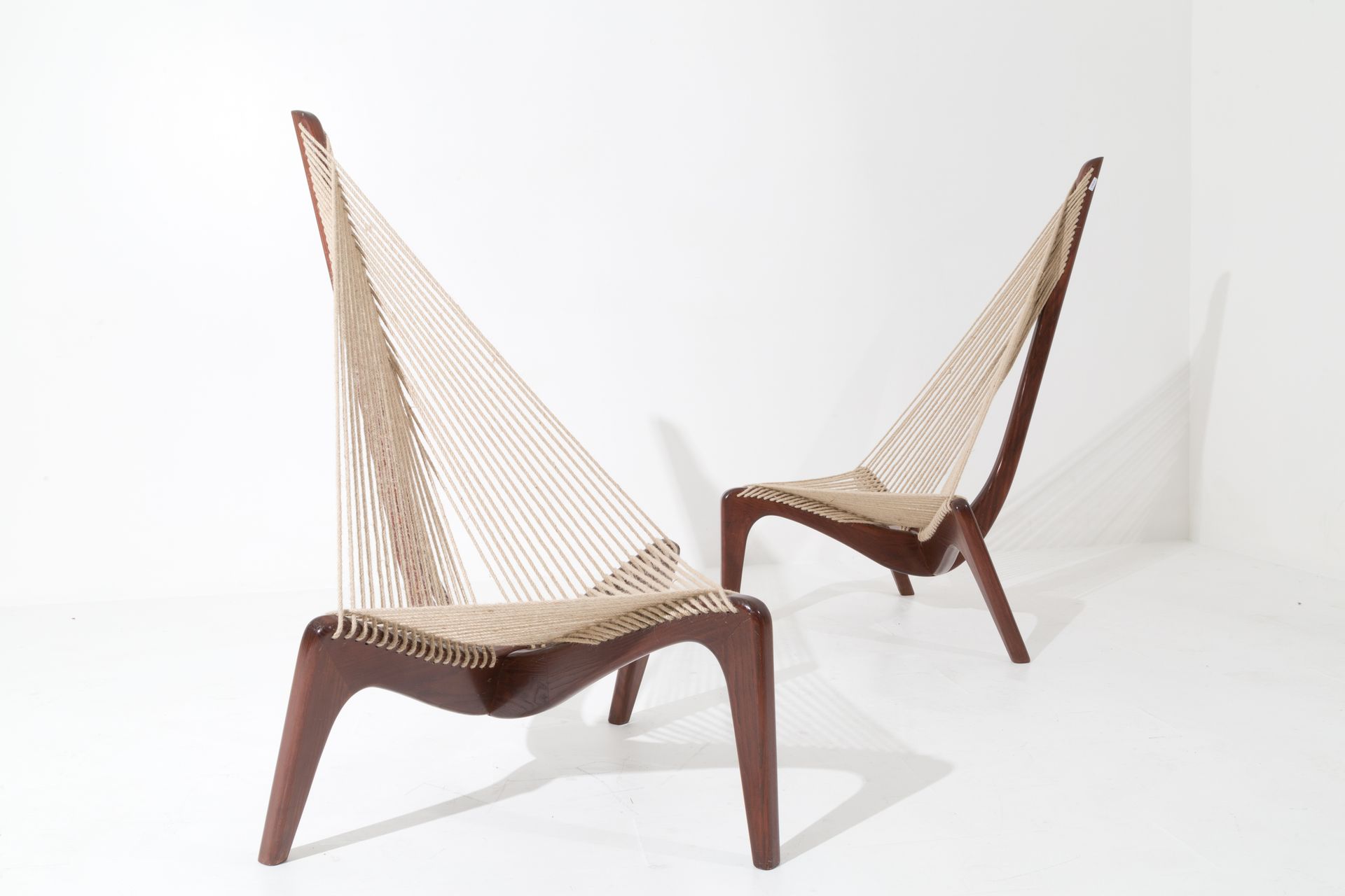 JORGEN HOVELSKOV. Two Harp Chairs. 1960-70s JORGEN HOVELSKOV (1935-2005) per JOR&hellip;