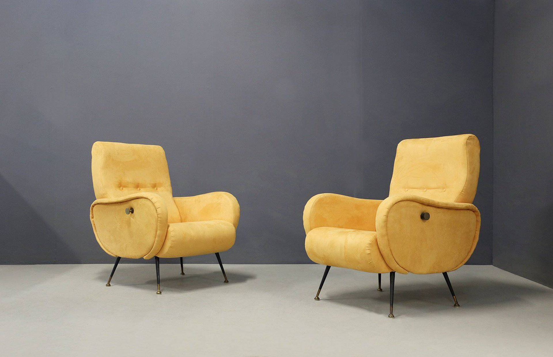 MARCO ZANUSO (Attr.) Pair of reclining armchairs MARCO ZANUSO (Attr.) (Milan, 19&hellip;