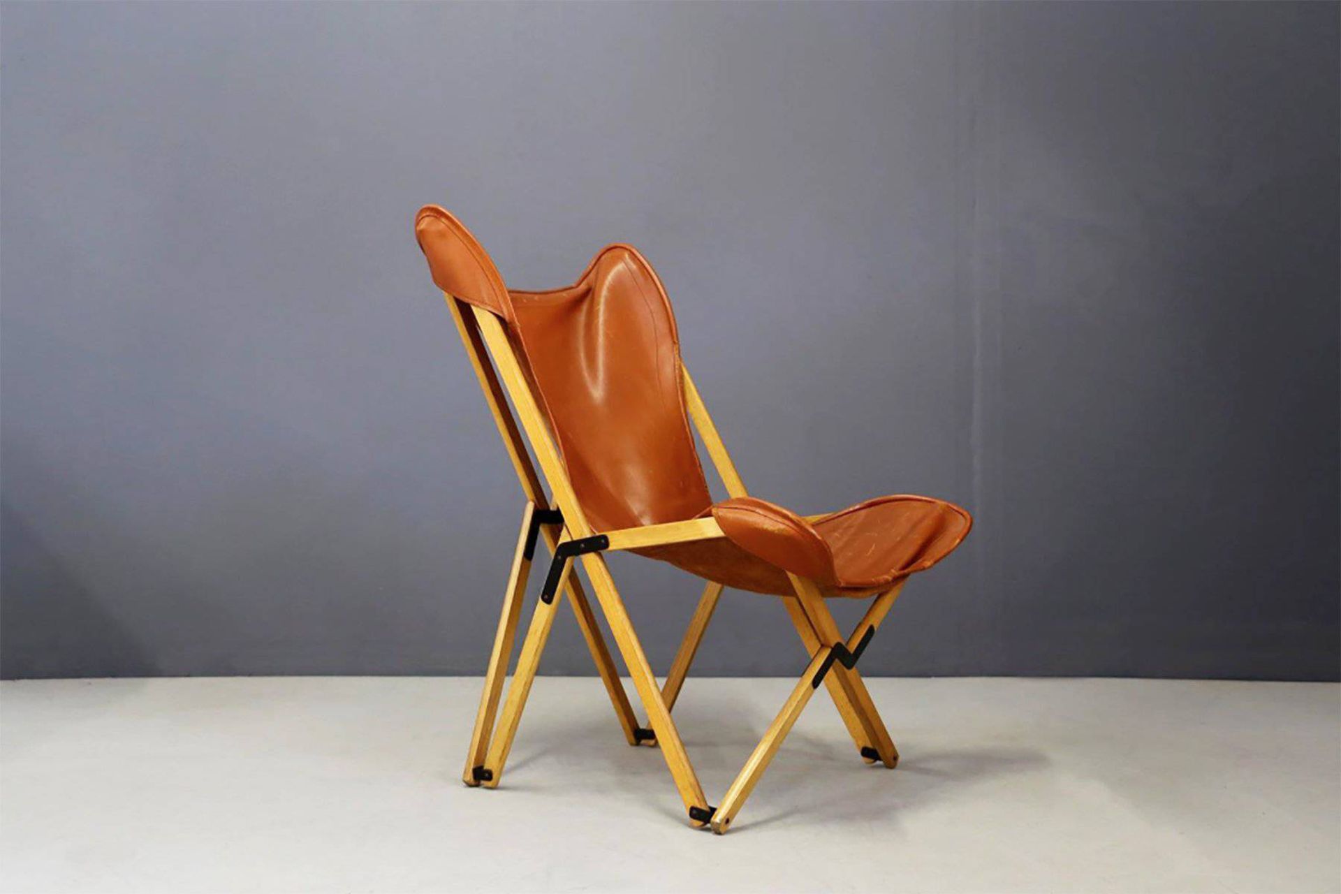 VITTORIANO VIGANO'. Tripolina folding chair VITTORIANO VIGANO" (Milan, 1919-1996&hellip;
