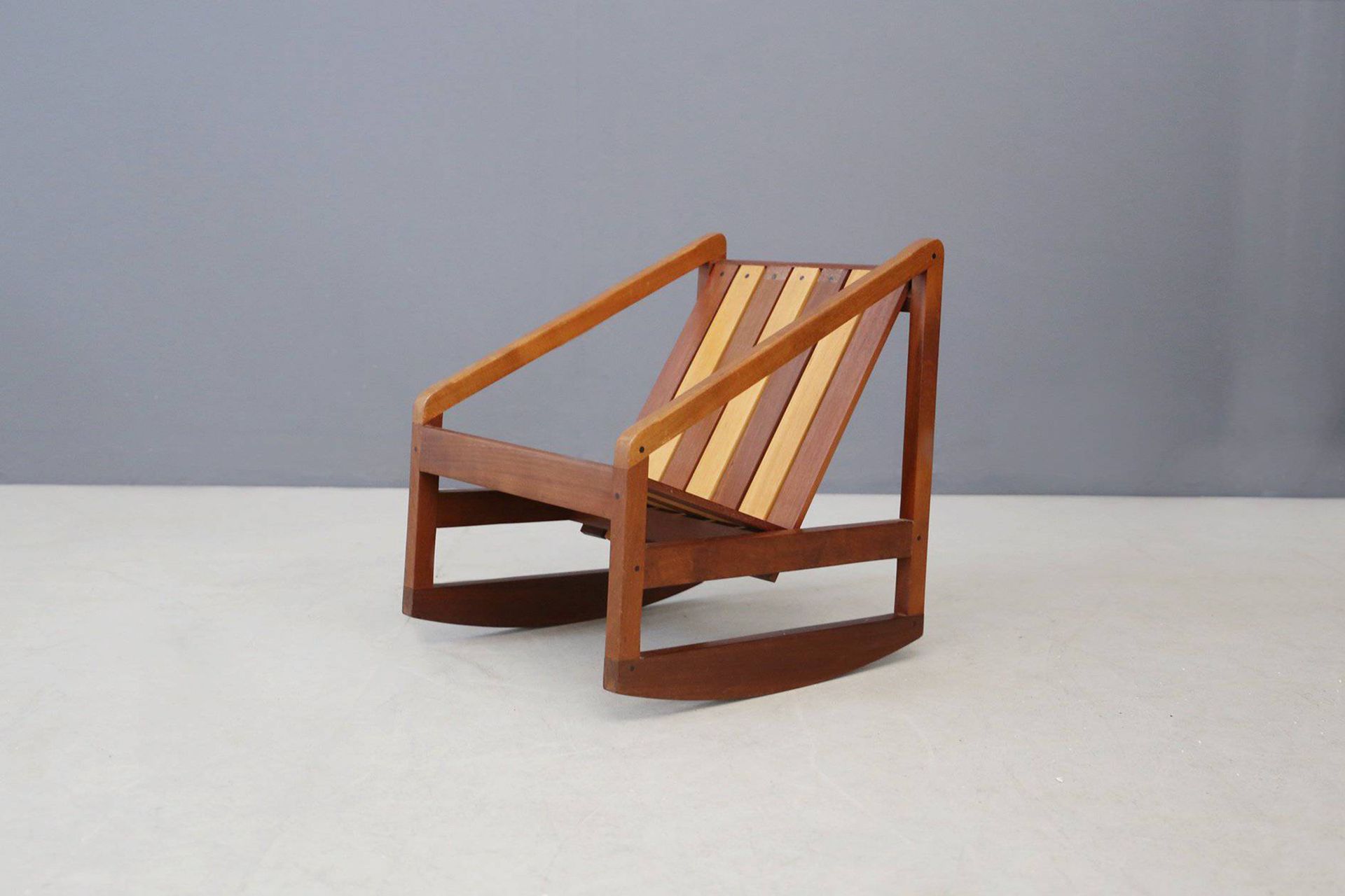 PIERLUIGI GHIANDA. Wooden rocking chair PIERLUIGI GHIANDA (Bovisio Masciago, 192&hellip;