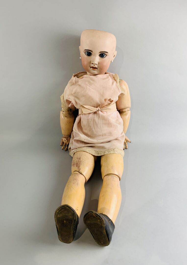 Null SFBJ - Puppe mit Biskuitkopf, offener Mund, Schlafaugen, Kopf mit vertiefte&hellip;