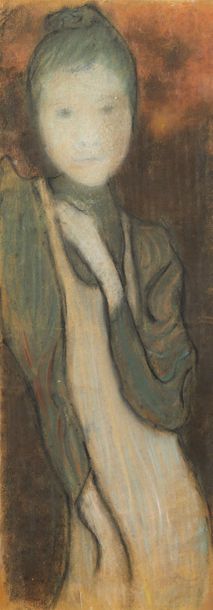 Maurice DENIS (1870-1943) Pastel of the intruder, circa 1891
Pastel on cardboard&hellip;