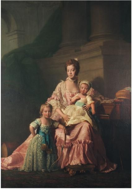 ALLAN RAMSAY ET SON ATELIER (EDIMBOURG 1713 - DOUVRES 1784) La Reine Charlotte e&hellip;