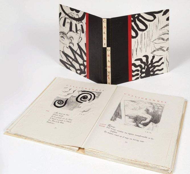 GUILLAUME APOLLINAIRE. Calligrammes. Lithos de Chirico. Paris,
Librairie Gallima&hellip;