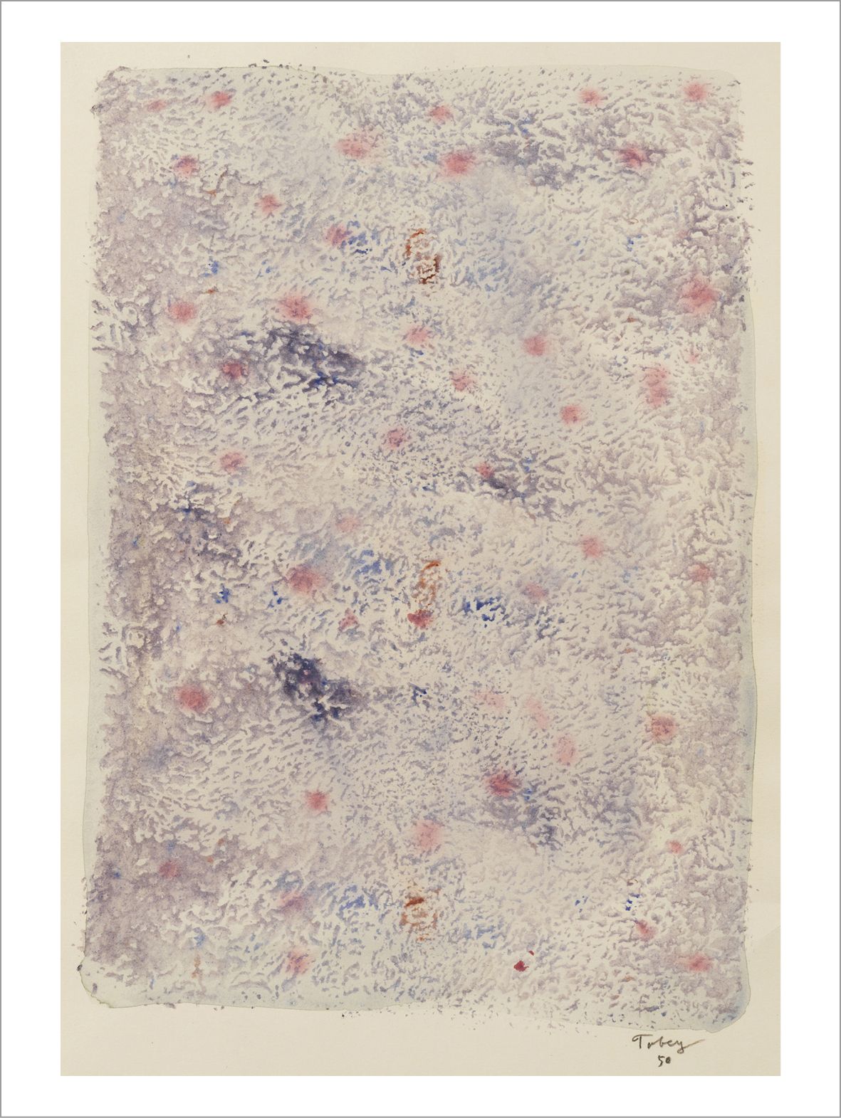 Mark Tobey (1890-1976) 构图，1950年
纸上水彩画。
右下方有签名和日期。
水彩纸。
右下方有签名和日期。
高_27厘米，宽_19.5厘&hellip;
