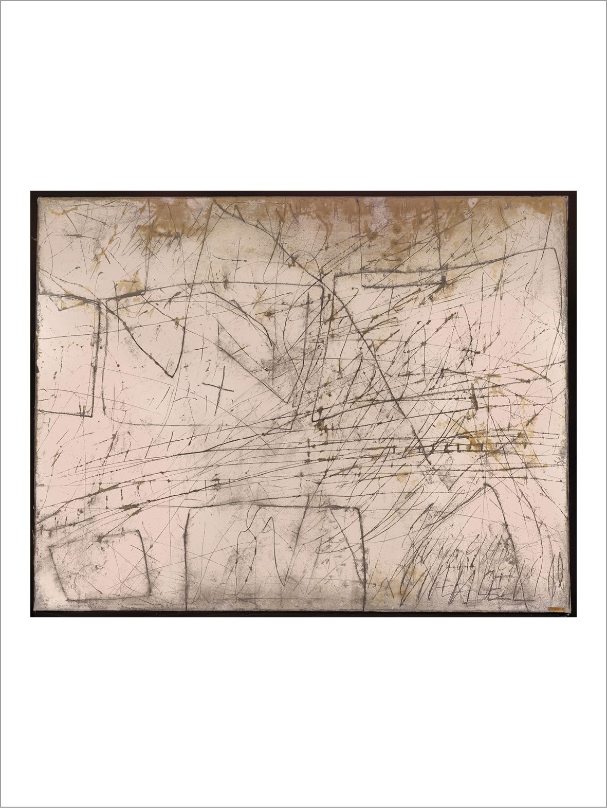 Georges NÖEL (1924-2010) White Palimpsest No. 3, 1960
Olio su tela.
Firmato e da&hellip;