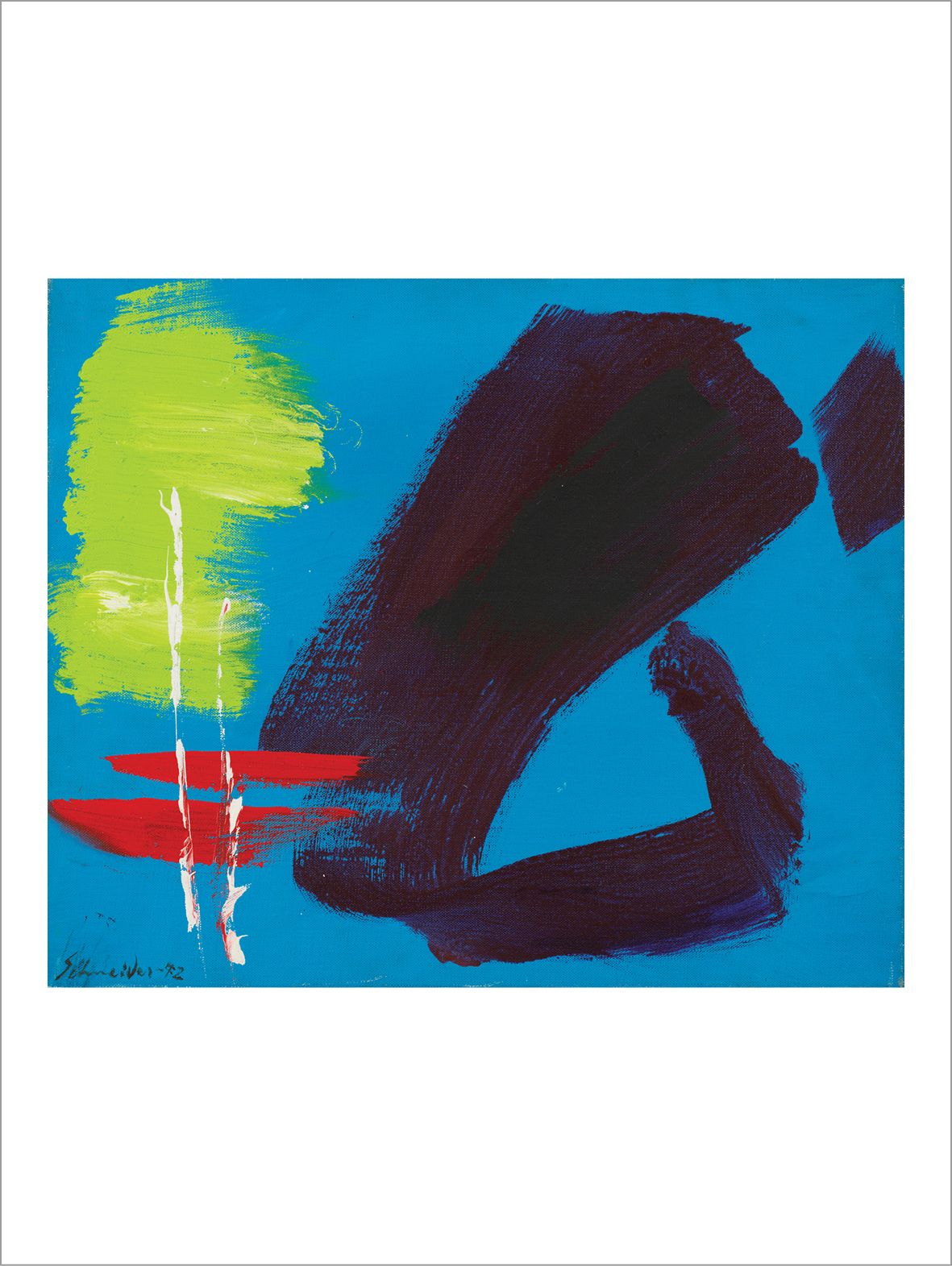 Gérard Ernest SCHNEIDER (1896-1986) 47 J, 1972
Acrylique sur toile.
Signée et da&hellip;