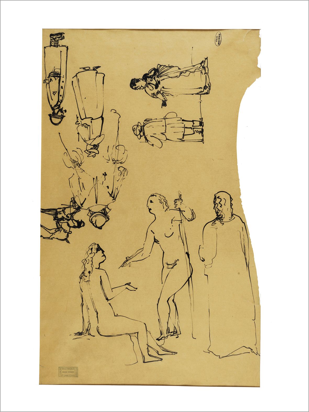 André DERAIN (1880-1954) Studi
Inchiostro su carta.
Timbro della bottega in alto&hellip;