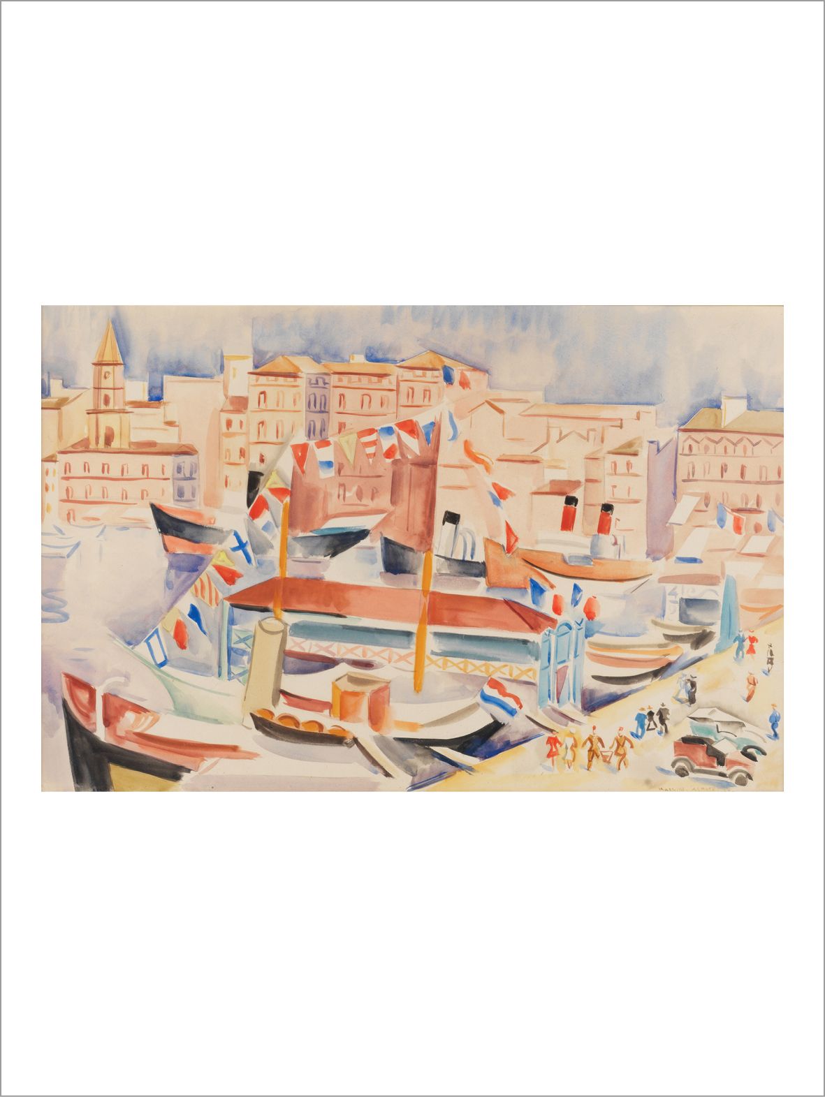 André LHOTE (1885-1962) 
马赛港，1929年



纸上水彩。



右下方有签名和日期。



纸上水彩。



右下方有签名和日期。&hellip;
