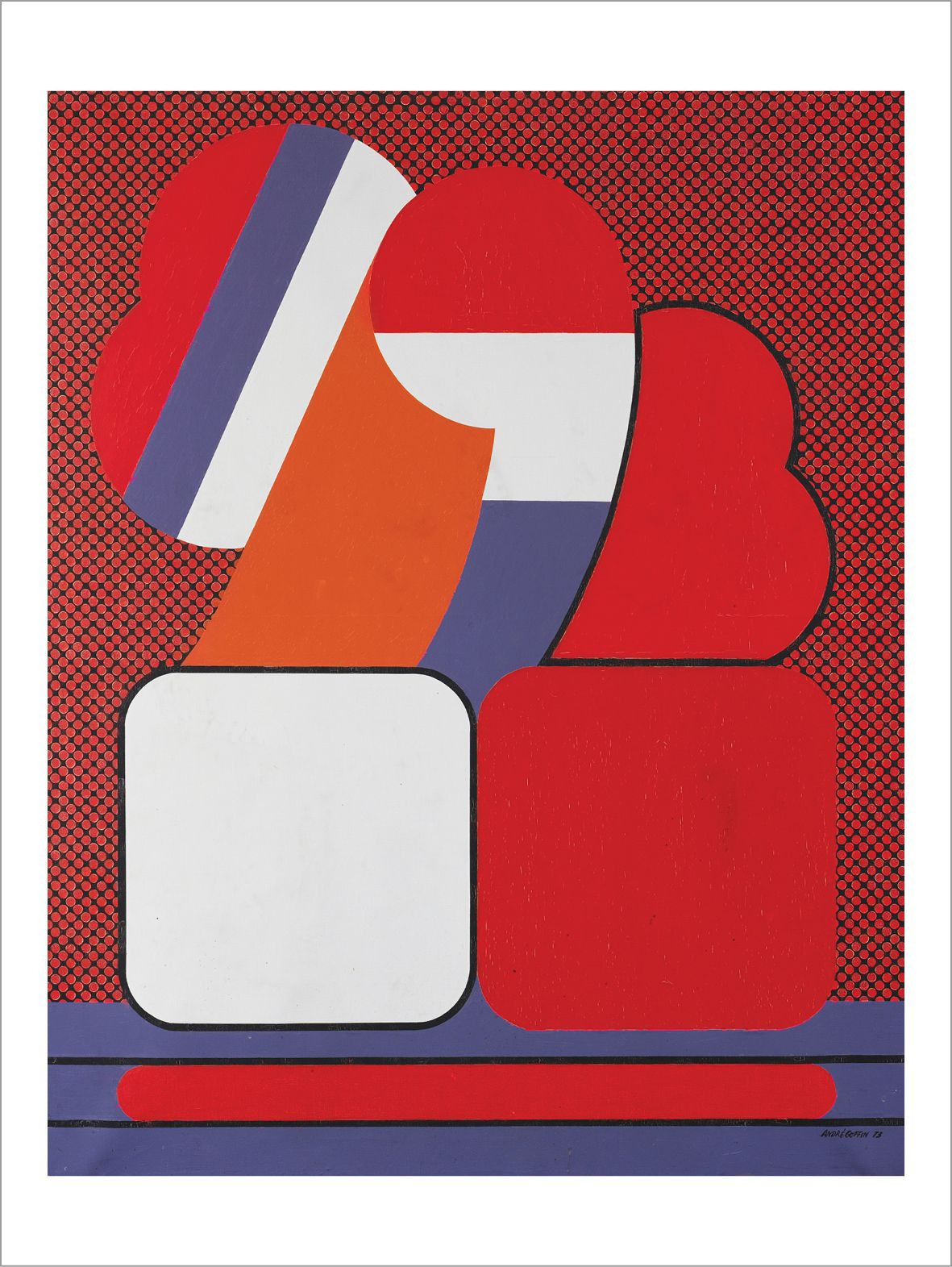ANDRÉ GOFFIN (NÉ EN 1930) Composition, 1973
Acrylique sur toile.
Signé et datée &hellip;