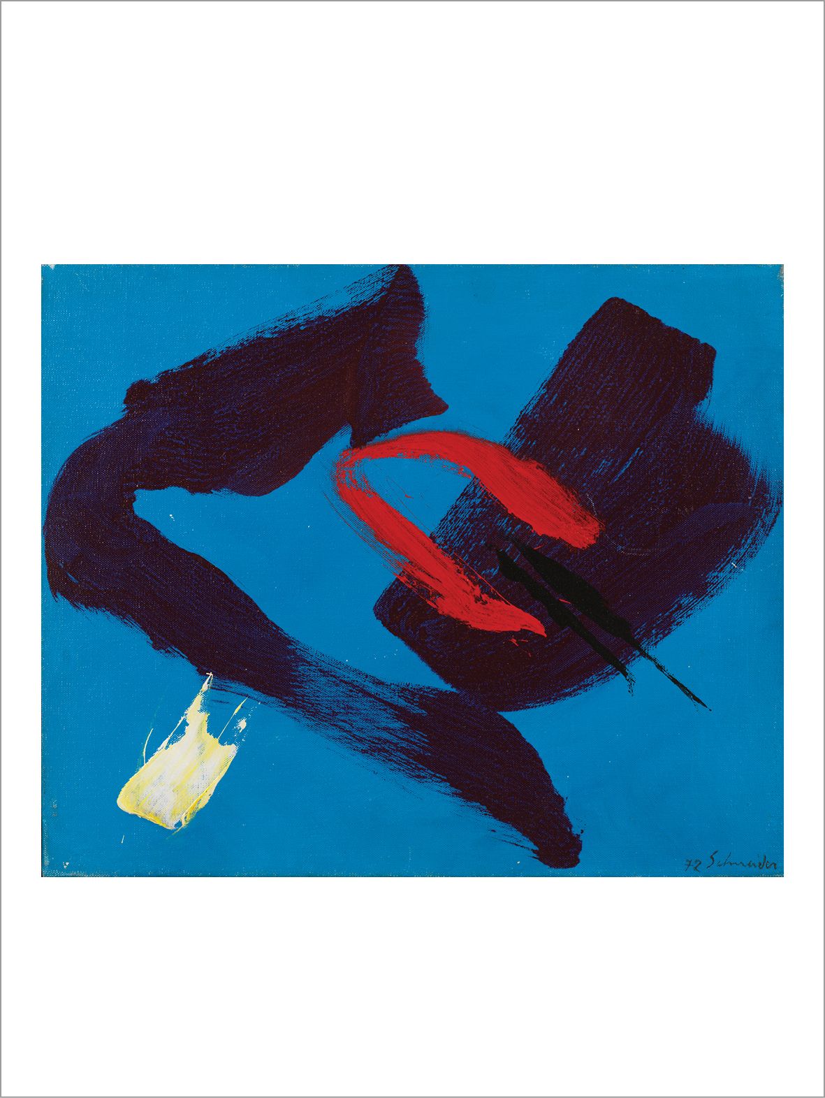 Gérard Ernest SCHNEIDER (1896-1986) 46 J, 1972
Acrylique sur toile.
Signée et da&hellip;