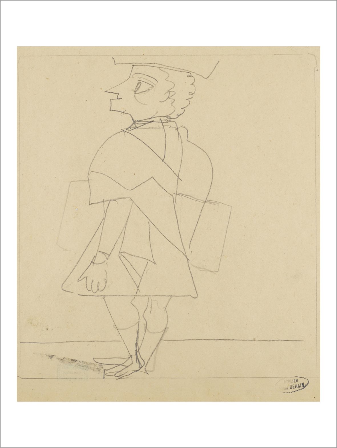 André DERAIN (1880-1954) Personnage
Crayon sur papier.
Cachet de l'atelier en ba&hellip;